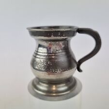 Antique 19thC Pewter Quarter 1/4 Gill Measure Tankard 5cm High