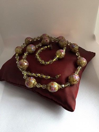 Vintage venetian glass - , beaded