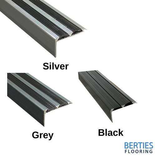 Aluminium stair nosing - aluminium,