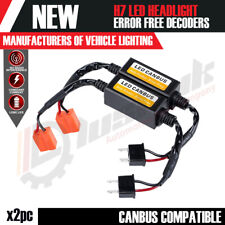 2x H7 LED Headlight Canbus Error Free Warning Resistors Decoder Anti Flicker