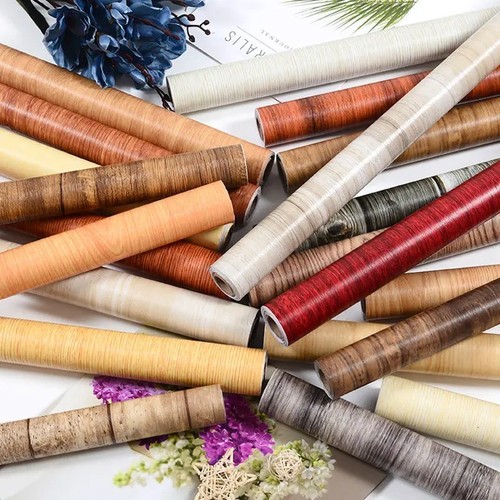 Wood effect vinyl wrap self - vinyl,