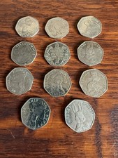 2016 Beatrix Potter 50p Coin Rare Fifty Pence Coin Set 11 Circ Inc Jemima Peter