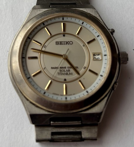 Seiko 7b22 0aec titanium - titanium, solar