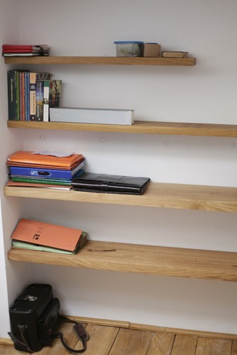 Solid oak floating shelf - oak,