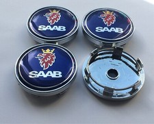 4x SAAB Alloy Wheel Hub Centre