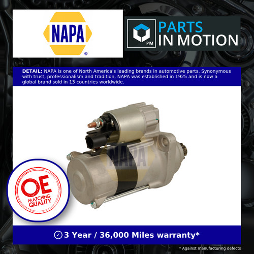 Starter motor nsm1724 napa - starter,