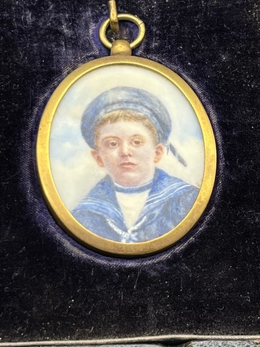 Antique miniature portrait - antique,