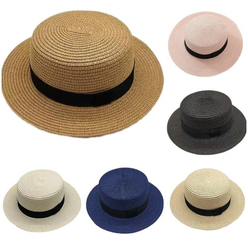 Mens womens straw boater - mens,