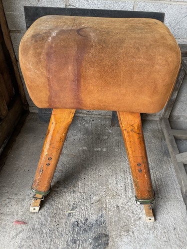 Vintage pommel horse vaulting - pommel, horse.