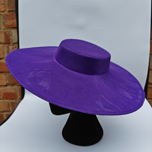 Purple large fascinator - purple,