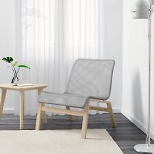 IKEA Nolmyra Chair Birch Veneer Gray Indoor Outdoor Garden Livingroom Easy Chair