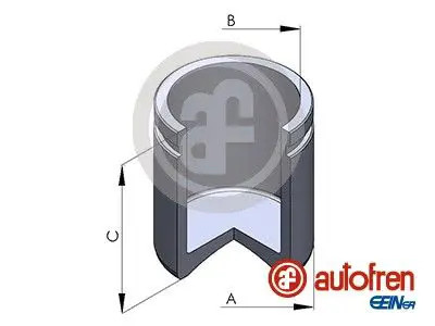 Brake caliper piston - , rear