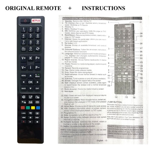 Genuine remote control - *tv,