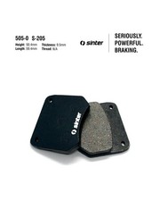 Sinter kart rear black brake pads S-205 medium Kelgate GTK, 250, Long circuit