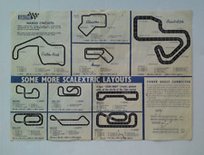 SCALEXTRIC TRACK CIRCUITS AND RACING RULES BROCHURE - MID 1960s  SEVENTH EDITION