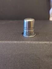 VINTAGE PEWTER PEEP THIMBLE BY