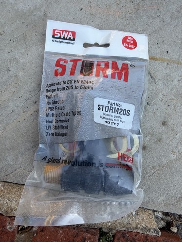 Swa storm m20s - storm®, gland