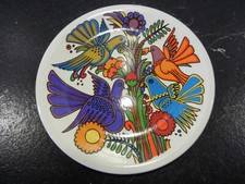 Villeroy & Boch Acapulco Kuchenteller Volldekor, Christine Reuter, 60er Jahre