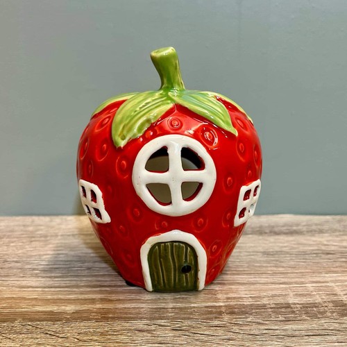 Ceramic tealight strawberry - tealight,