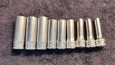 Snap-On Tools Metric SFSMY Deep 3/8" Drive  7mm-16mm Socket  Set 9pc Lot