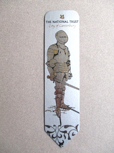 Leather bookmark city - bookmark,