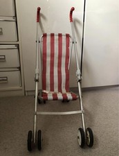 Maclaren Play Buggy Vintage 80s red & white stripe 