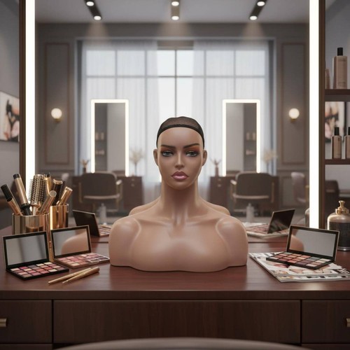 Pvc mannequin head lightweight - pvc,