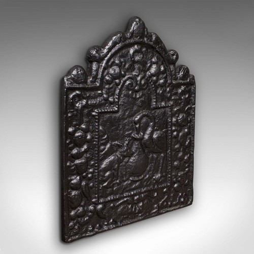 Small antique fire back - antique,