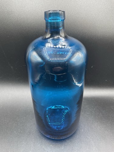 Vintage blue art glass - blue,