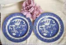 2 CHURCHILL WILLOW PATTERN