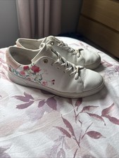 Ted Baker White Floral Leather