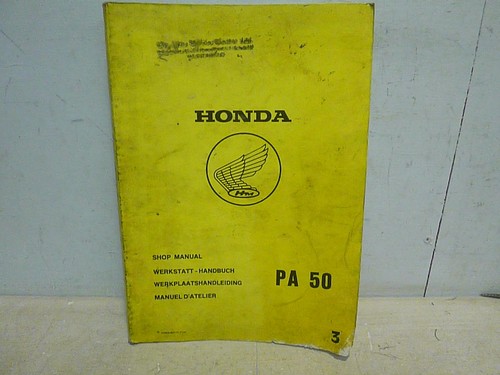 Honda workshop manual - pa,