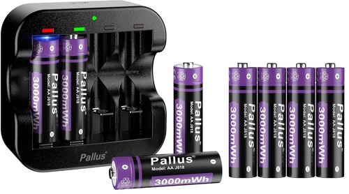 8pack pallus aa lithium - pallus,