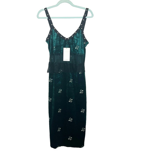 Zara midi dress velour - velour, velvet