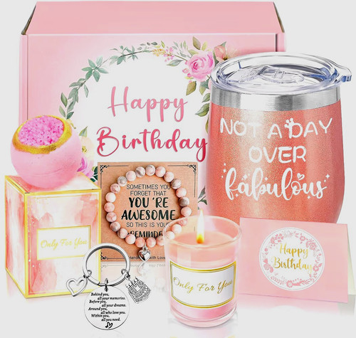Birthday gift box set rose - set:,