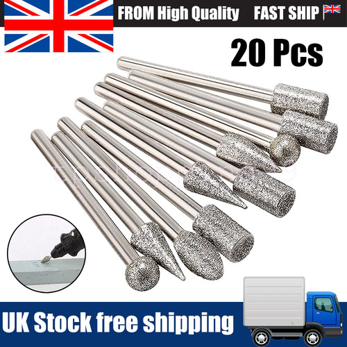 20pcs diamond round burr drill - 20pcs,