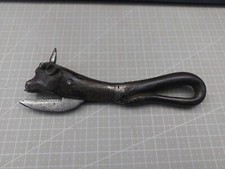 Repaired - Bulls Head Can Tin Opener Cast Iron Stamped Lozenge