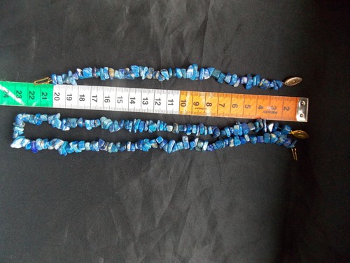 Vintage lapis lazuli chip - lazuli, and