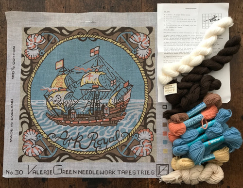 Vintage valerie green tapestry - vintage,