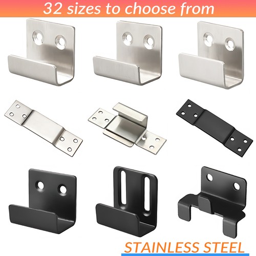 Shaped brackets flat hooks - shaped,