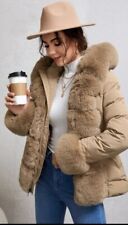 Women’s Premium Down Fur Trim Hooded Winter Parka Coat