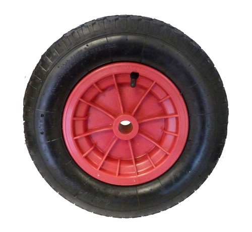 Red pneumatic wheelbarrow - pneumatic,