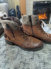 Women's Brown Leather Ankle