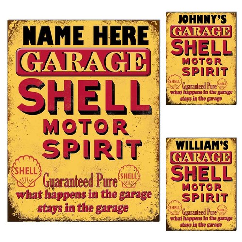 Garage metal tin sign - tin, plaque