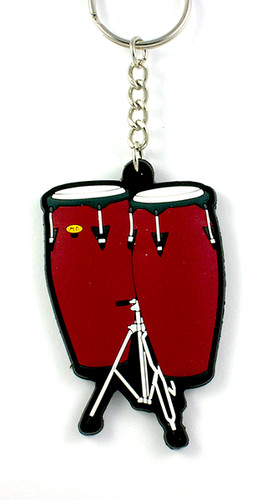 Congas keyring pvc - keyring,