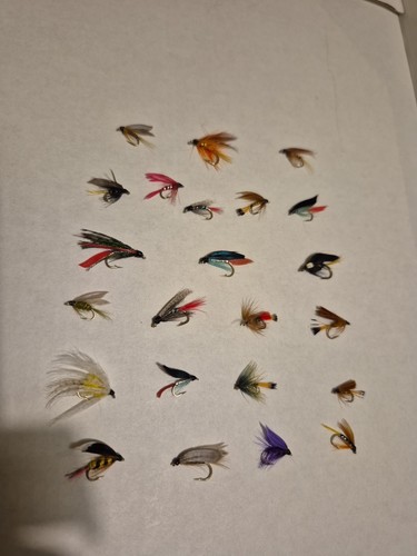 Mixed job lot wet flies - mixed,