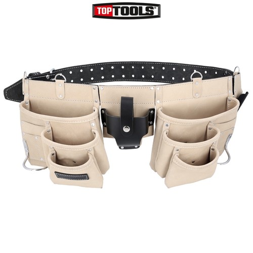 Suede leather tool belt - leather,