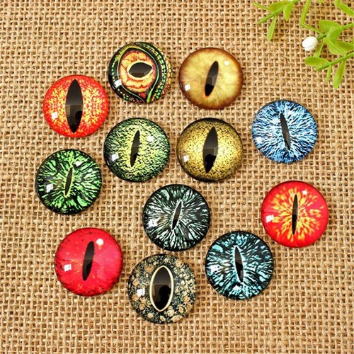50x mixed colour dragon eye - mixed,