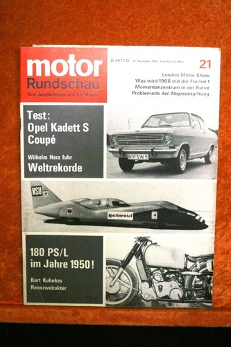 Motor rundschau opel - rundschau, 21/65