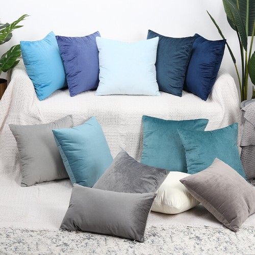 Plush velvet cushion cover - velvet,